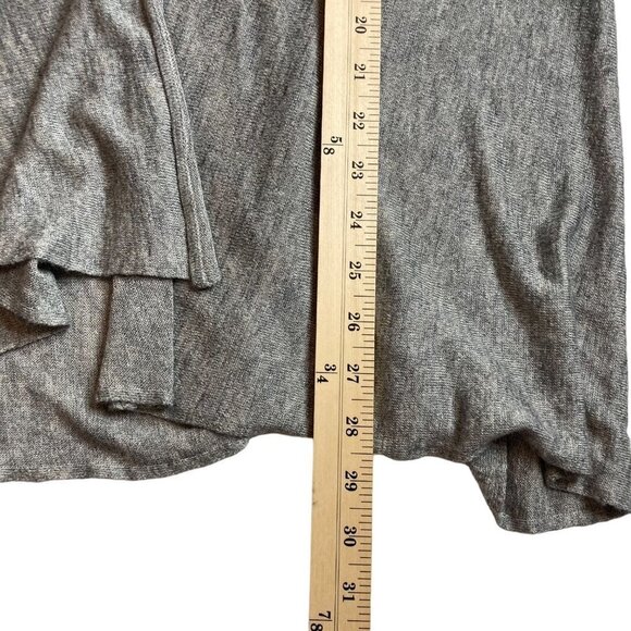 Eileen Fisher Gray Open Cardigan Linen Sz S Lagenlook Lightweight Minimalist - Picture 8 of 8